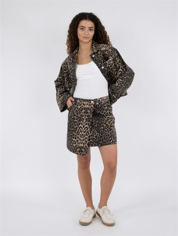 Neo Noir - Kendra Leopard Skirt - Leopard